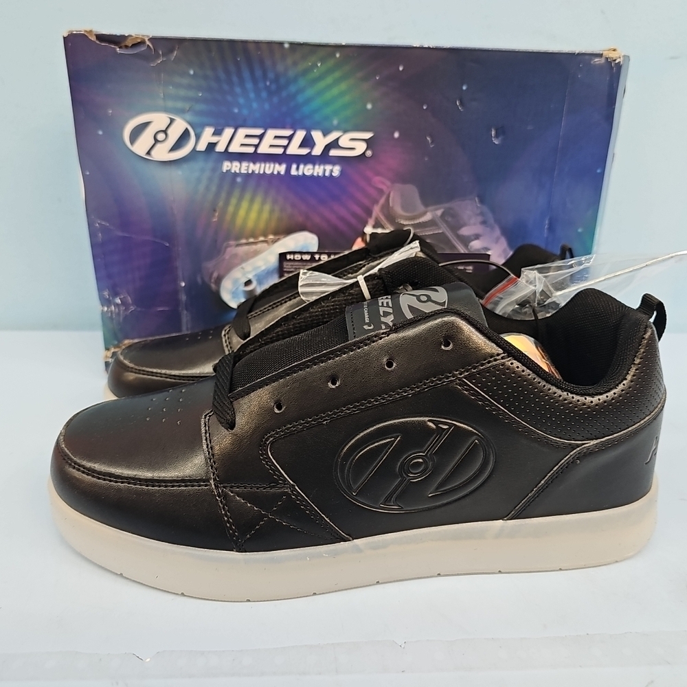 Heelys PREMIUM 1 LO LTS Light Up Men's Wheeled Skate Shoes US 11 Black